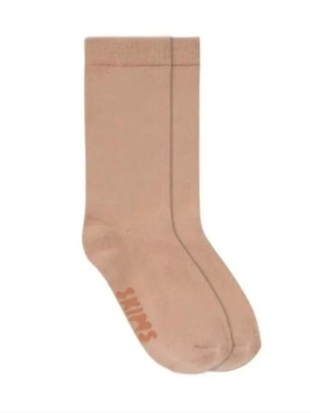 SKIMS Women's Everyday Mid Calf Sock- Clay 2 Pair Bundle